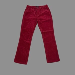 Talbots Heritage Mid-Rise Corduroy Pants in Red Wine Sz 6P